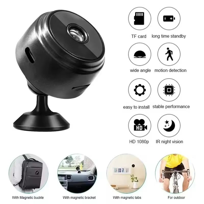 Home Security For Apartments - กล้องวงจรปิดไร้สาย A9 Mini WiFi HD 1080P