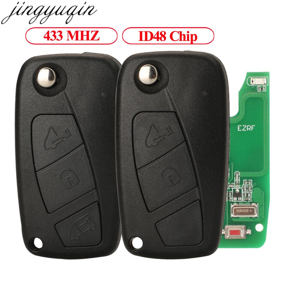 Keypad Alarm Panel - Jingyuqin 433MHZ ID48 2/3 ปุ่มรีโมทกุญแจรถสําหรับ Fiat