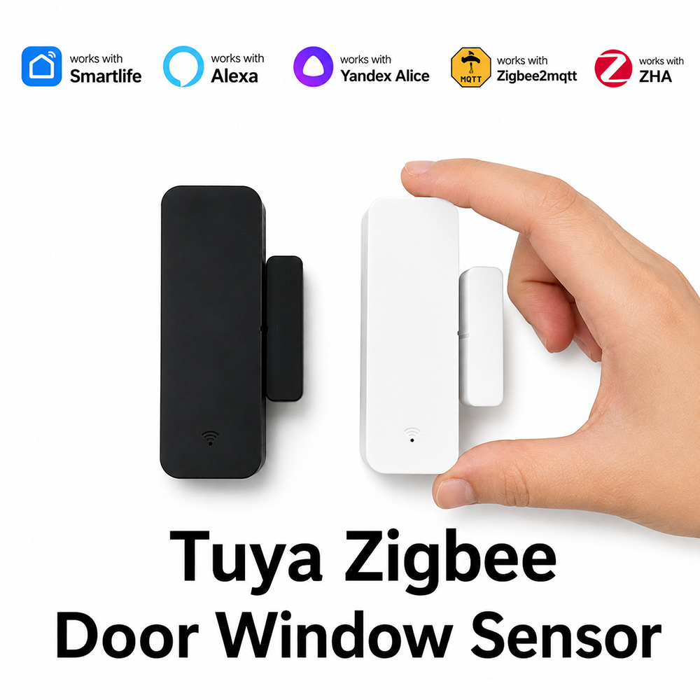 Home Security Technology - เซ็นเซอร์ตรวจจับการเปิด-ปิดประตูหน้าต่าง Tuya Zigbee พร้อมระบบเตือนภัย ป้องกันการโจรกรรม รองรับการเชื่อมต่อกับ