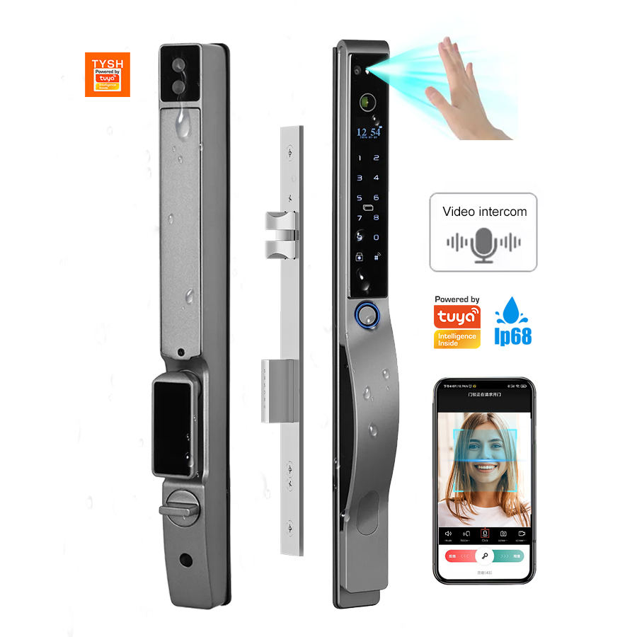 Door Lock Smart Keypad - TYSH Tuya กันน้ํา 3D Face Recognition