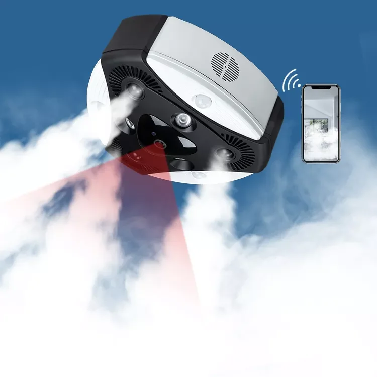 Home Security Systems With Cameras - ระบบเตือนภัยไร้สายสำหรับร้านค้า ธนาคาร และบ้าน พร้อมกล้องและเครื่องพ่นหมอกควันป้องกันขโมย