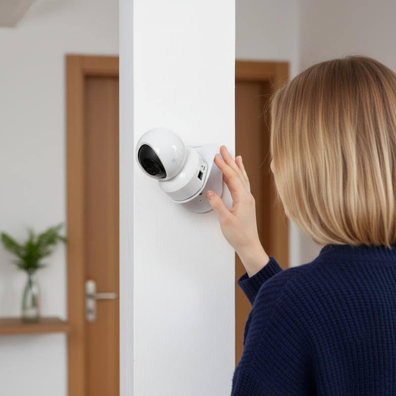 Home Security For Apartments - ขายึดกล้อง PTZ รูปตัว L แบบติดผนังพร้อมฐานกาว ไม่ต้องเจาะ