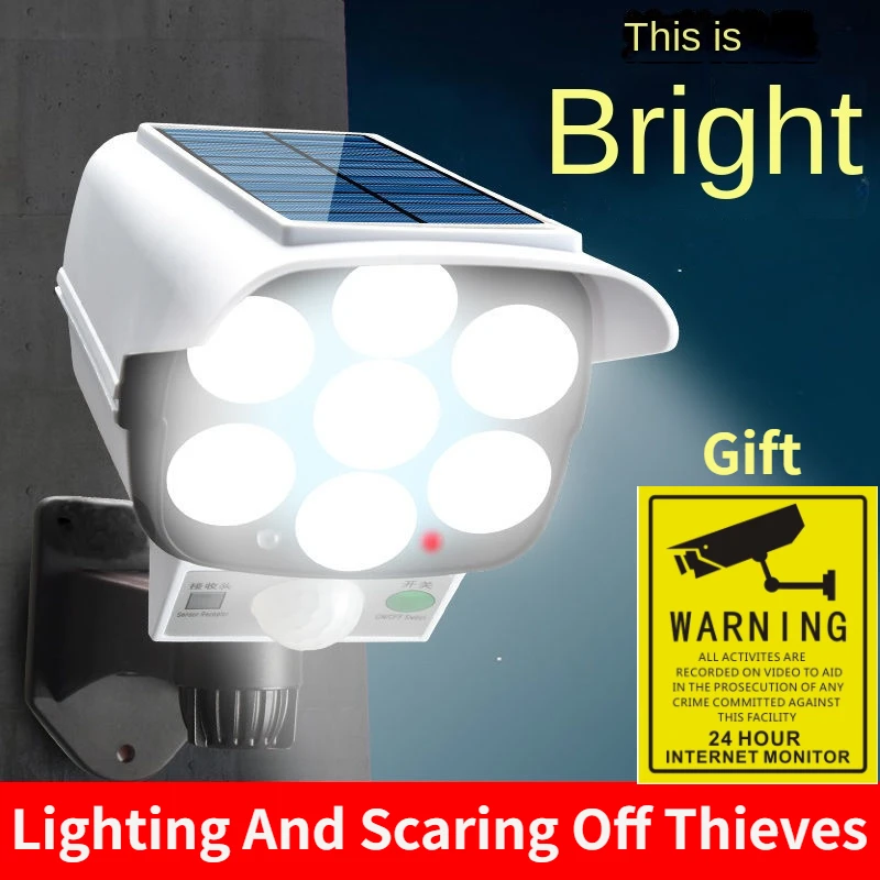 Home Security With Camera - กลางแจ้งพลังงานแสงอาทิตย์ Light Motion Sensor กล้อง Dummy