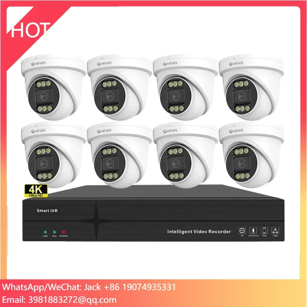 Home Security Systems With Cameras - กล้องวงจรปิด OEM 8MP 4K 25FPS PoE