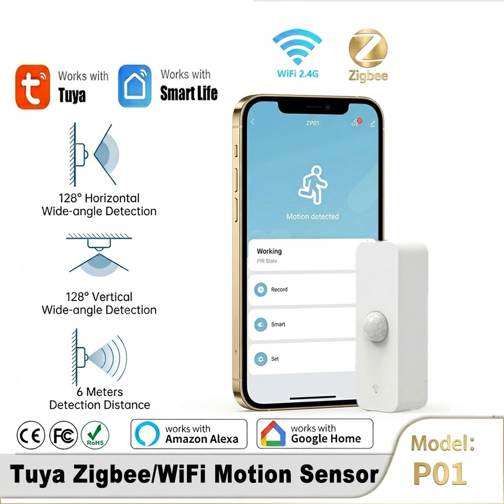 Home Security Technology - เซ็นเซอร์ตรวจจับความเคลื่อนไหวอัจฉริยะ PIR WiFi Zigbee สำหรับระบบรักษาความปลอดภัยบ้านอัตโนมัติ Smart