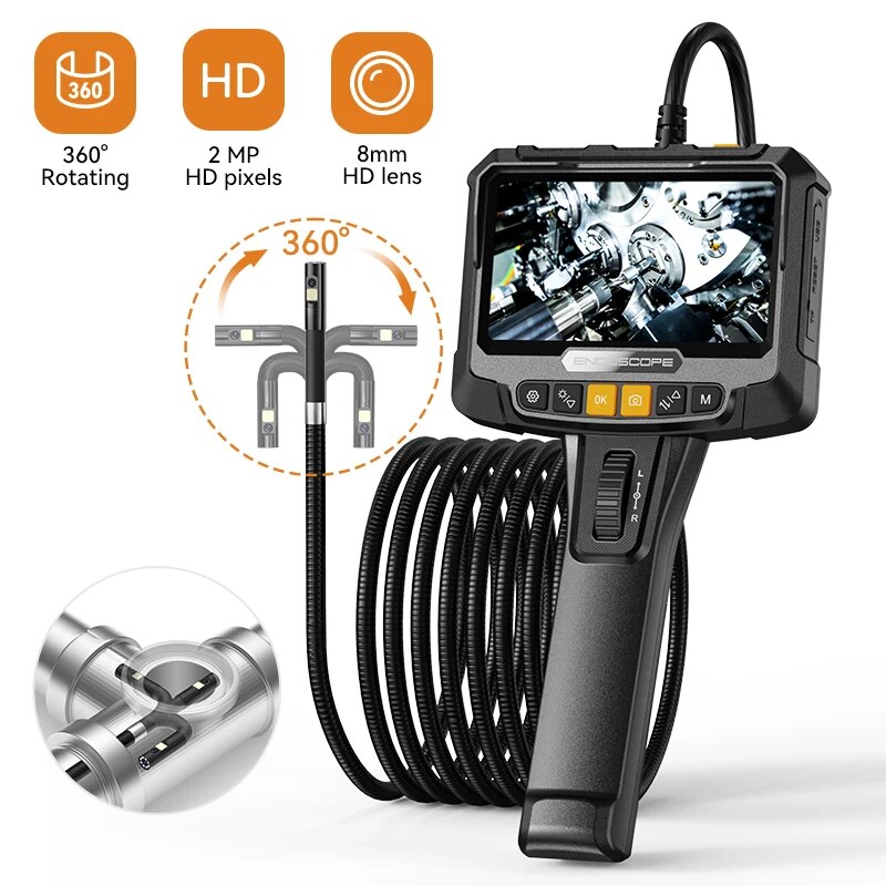 Home Security And Cameras - 360 ° STEERING Industrial endoscope Camera