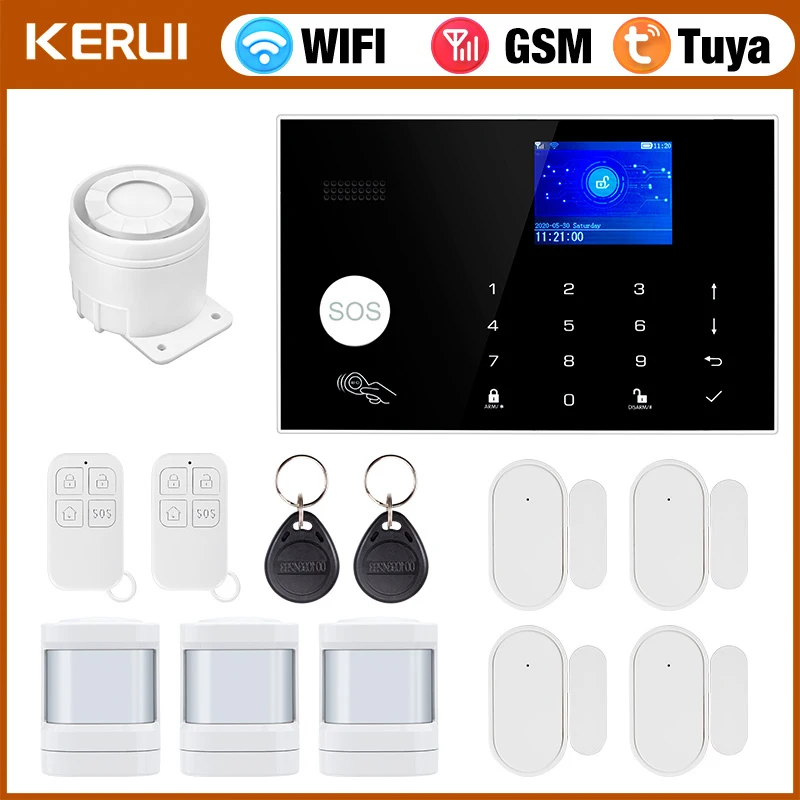Keypad Alarm Panel - KERUI G30 ระบบเตือนภัยสําหรับ Home WIFI GSM