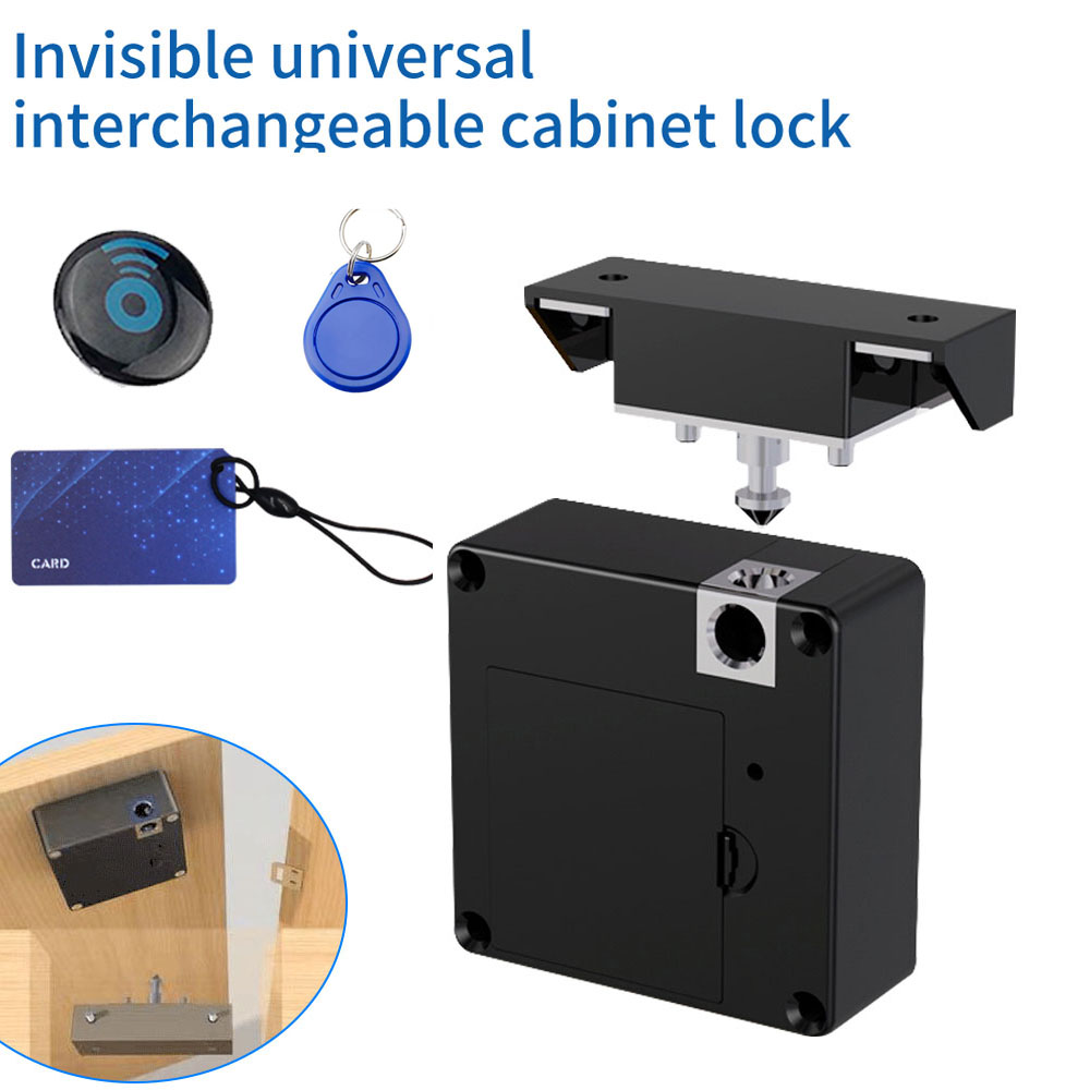 Door Lock Smart Keypad - สมาร์ทลิ้นชักล็อคอิเล็กทรอนิกส์ที่มองไม่เห็น RFID 13.56MHz IC ตู้ล็อคปลดล็อคอัจฉริยะ Keyless