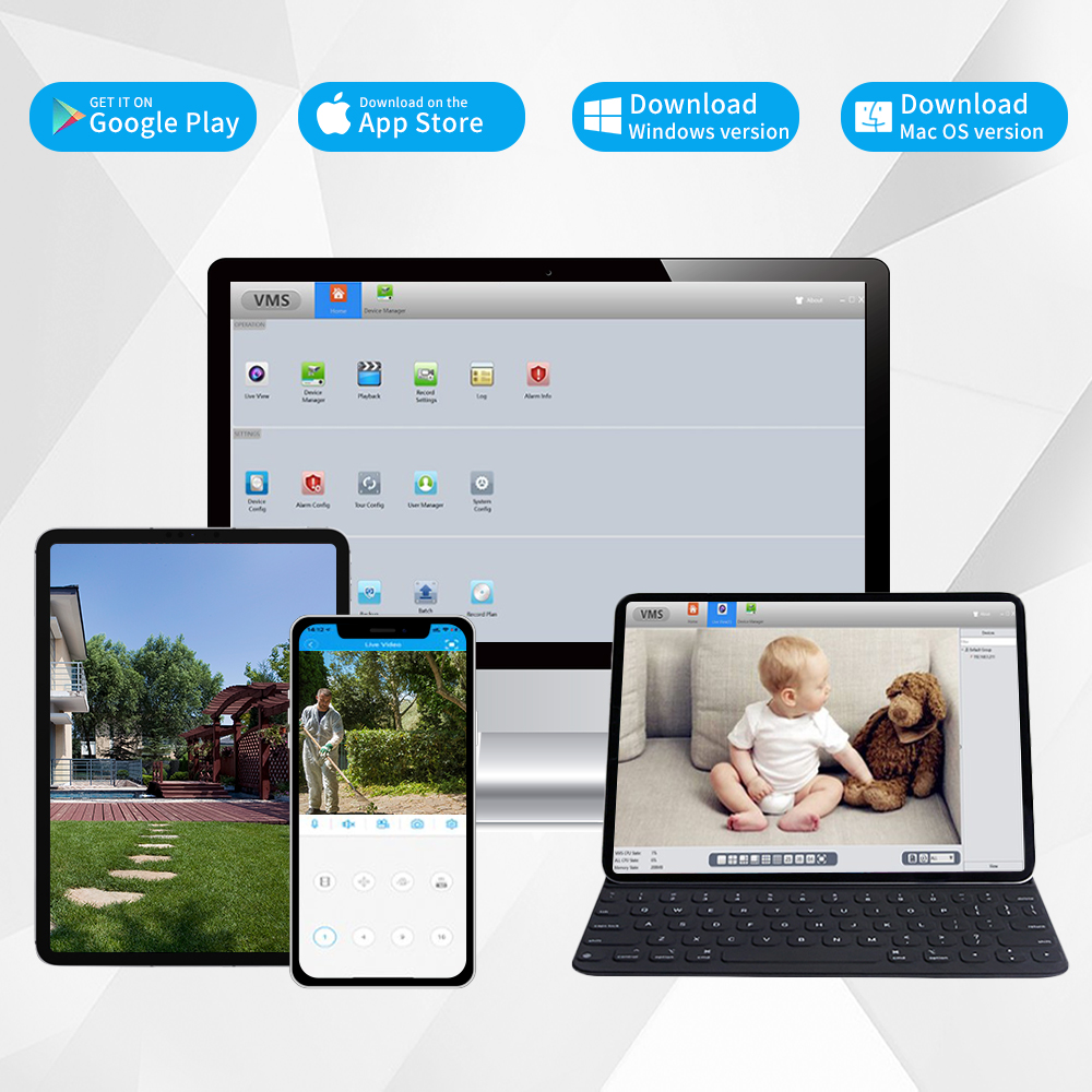 ชุดกล้องวงจรปิด 4K Ultra HD 8M - Home Security Systems With Cameras บทวิจารณ์และราคา
