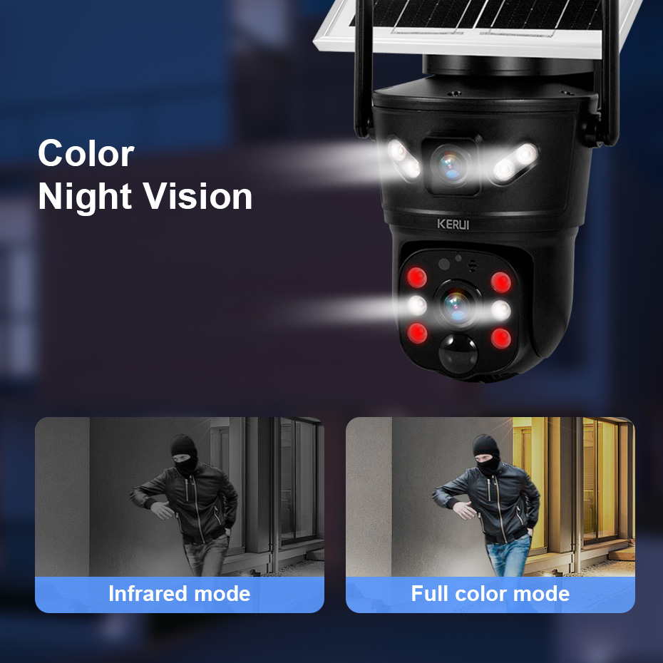 กล้องวงจรปิด KERUI 6MP 4G SIM  - Home Security Video บทวิจารณ์และราคา