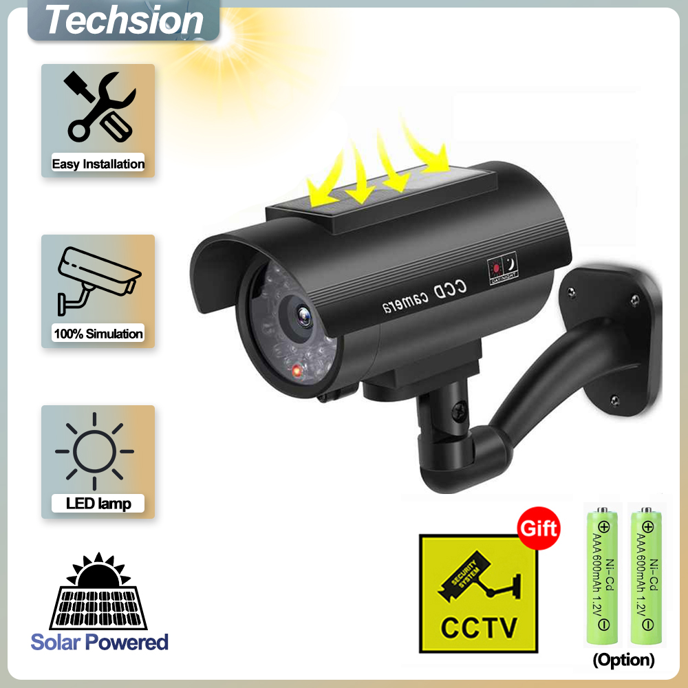แผงเซลล์แสงอาทิตย์จำลองกล้องวง - Home Security Lights Outdoors บทวิจารณ์และราคา