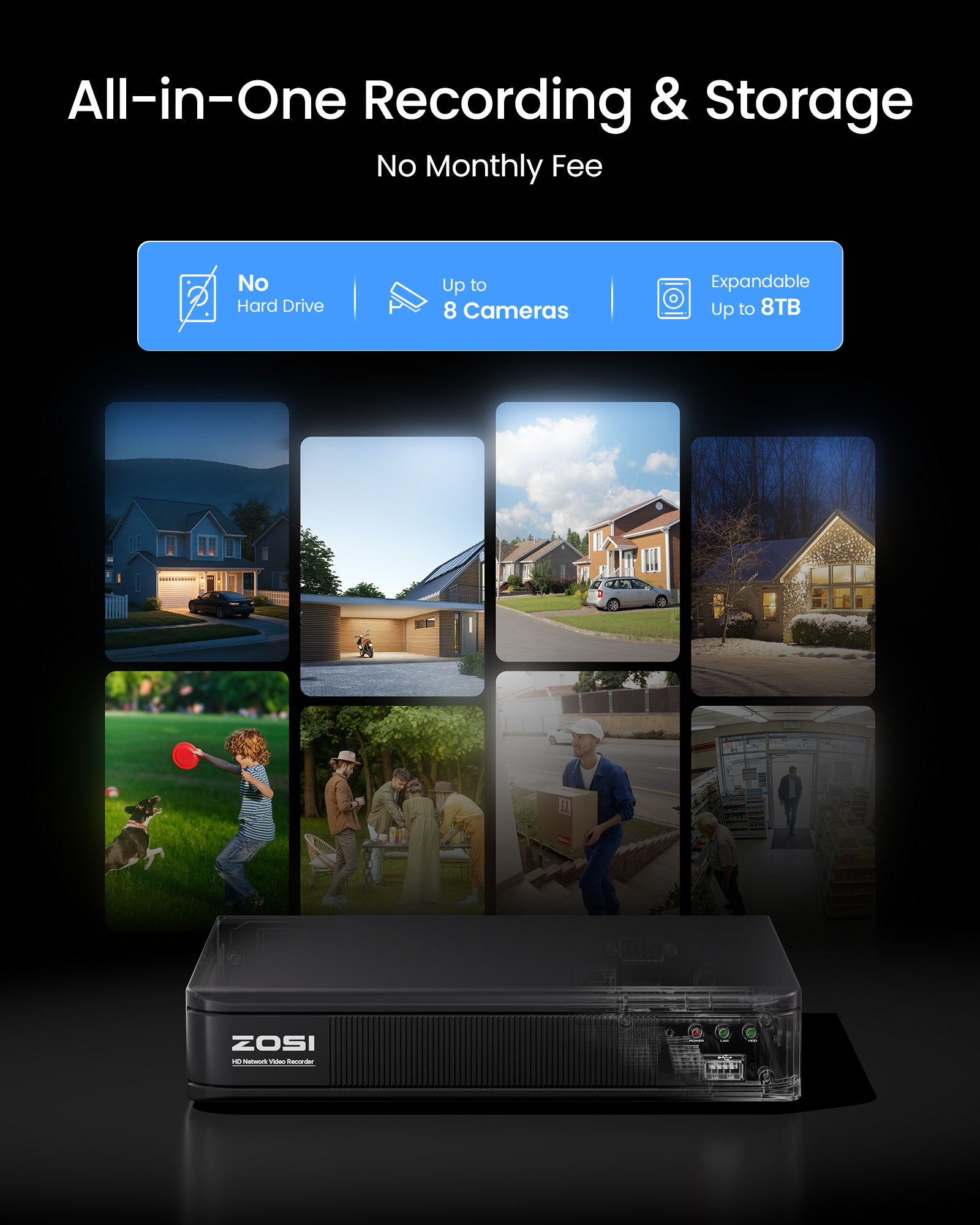 ระบบกล้องวงจรปิด ZOSI 3K Lite  - Home Security With Camera บทวิจารณ์และราคา