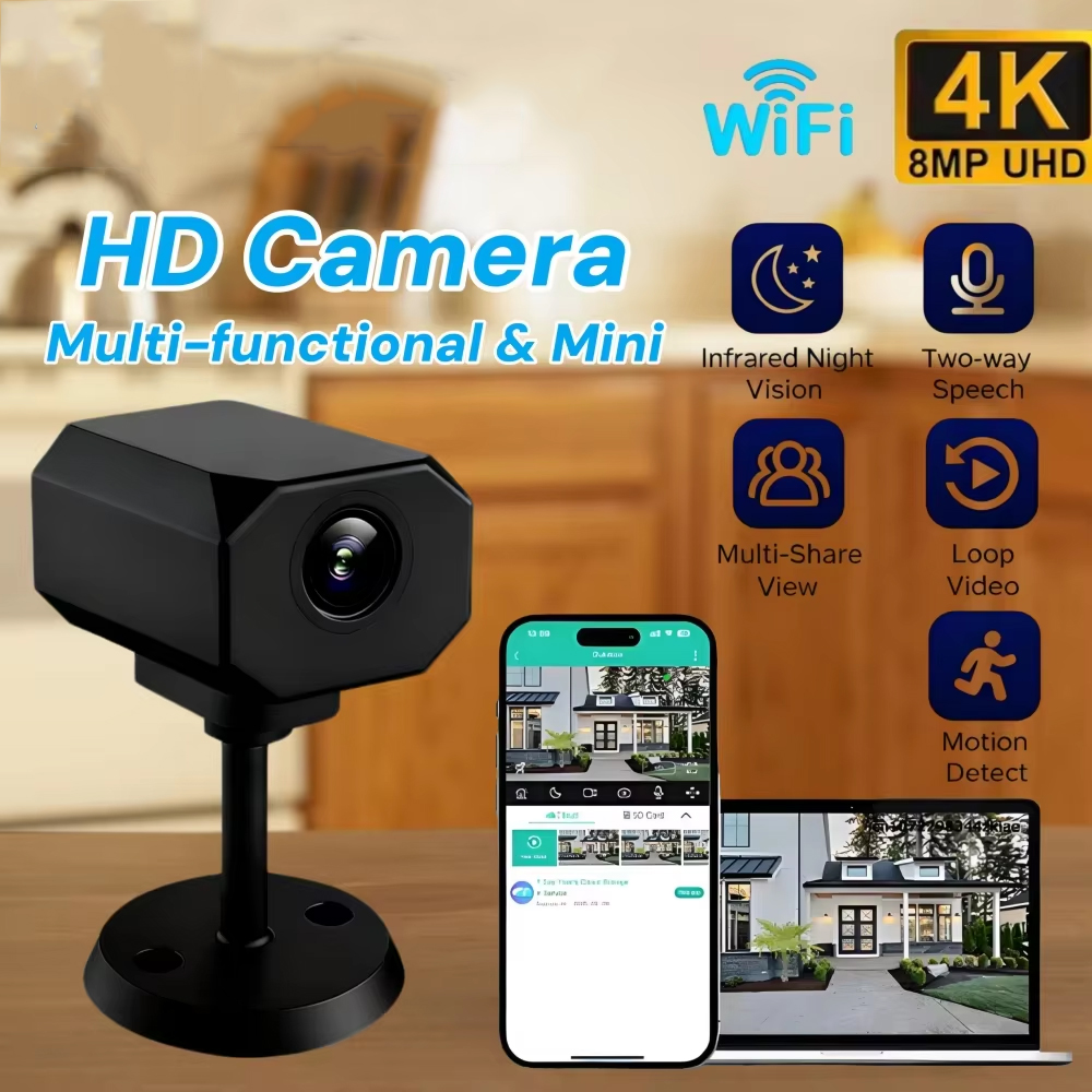 กล้องวงจรปิด 4K HD WiFi สำหรับ - Home Security With Camera บทวิจารณ์และราคา