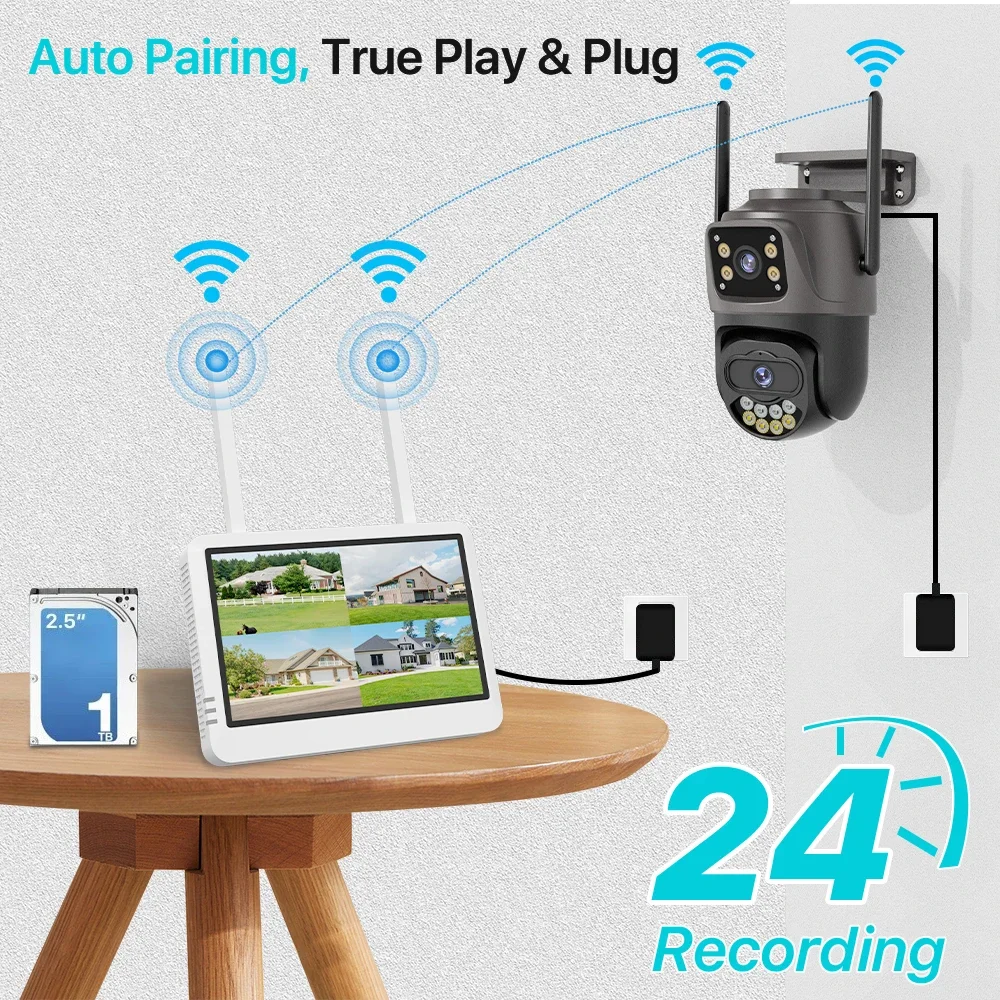ชุดอุปกรณ์ NVR 8 ช่อง พร้อมกล้ - Home Security With Camera บทวิจารณ์และราคา