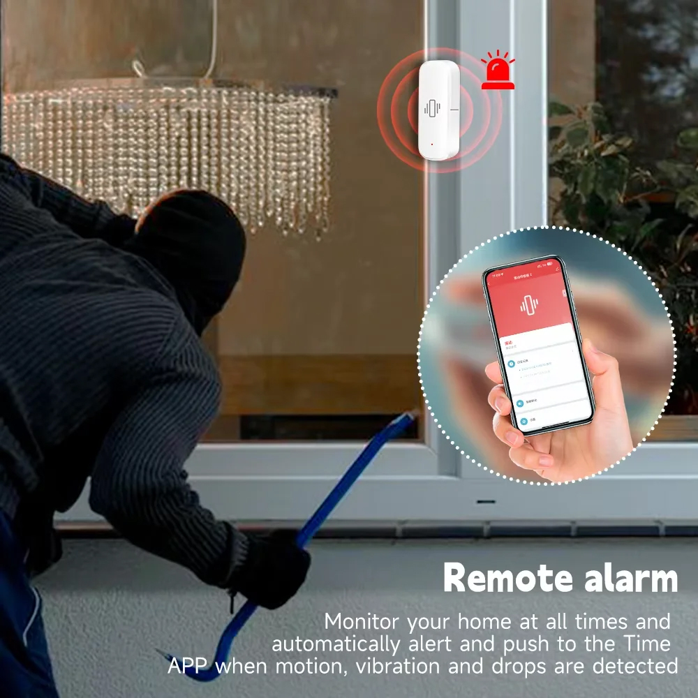 แอปเซ็นเซอร์การสั่นสะเทือนอัจฉ - Home Security Technology บทวิจารณ์และราคา