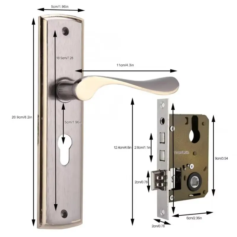 กุญแจล็อคมือจับประตูสีทองล็อคป - Home Security For Apartments บทวิจารณ์และราคา