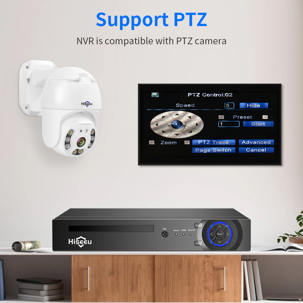 Hiseeu 4CH 10CH 16CH 4K 8MP 5M - Home Security With Camera บทวิจารณ์และราคา