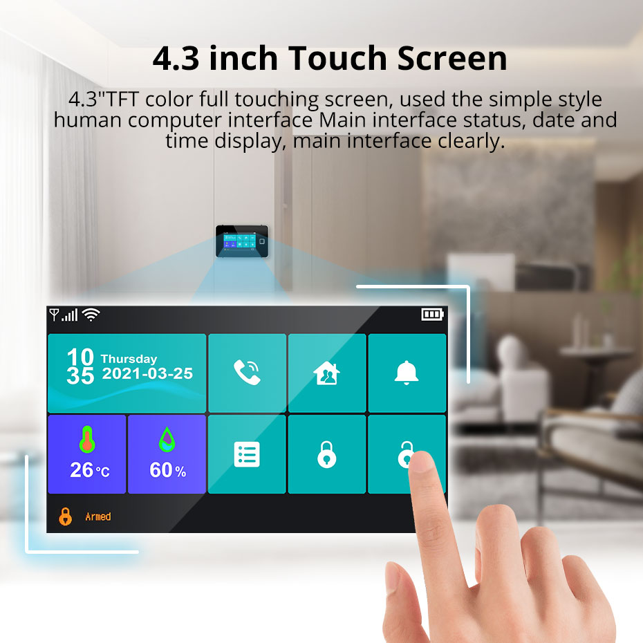 KERUI Tuya แผง DIY ของคุณชุดปล - Keypad Alarm Panel บทวิจารณ์และราคา