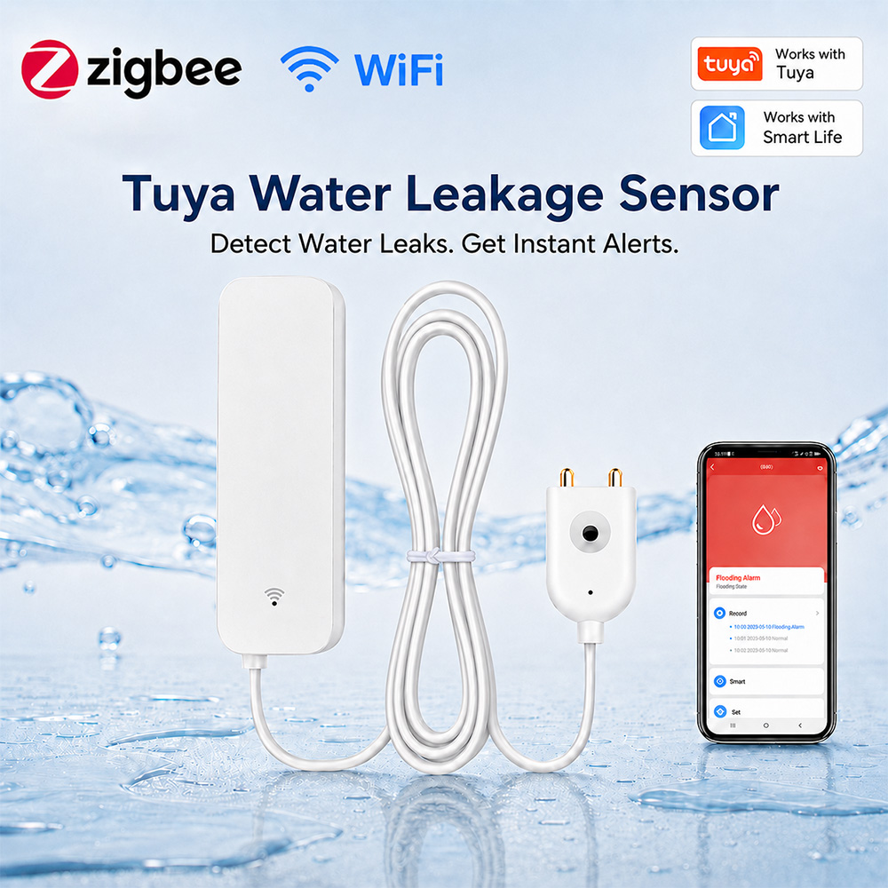 เซ็นเซอร์ตรวจจับน้ำรั่วซึม Zig - Home Security Technology บทวิจารณ์และราคา