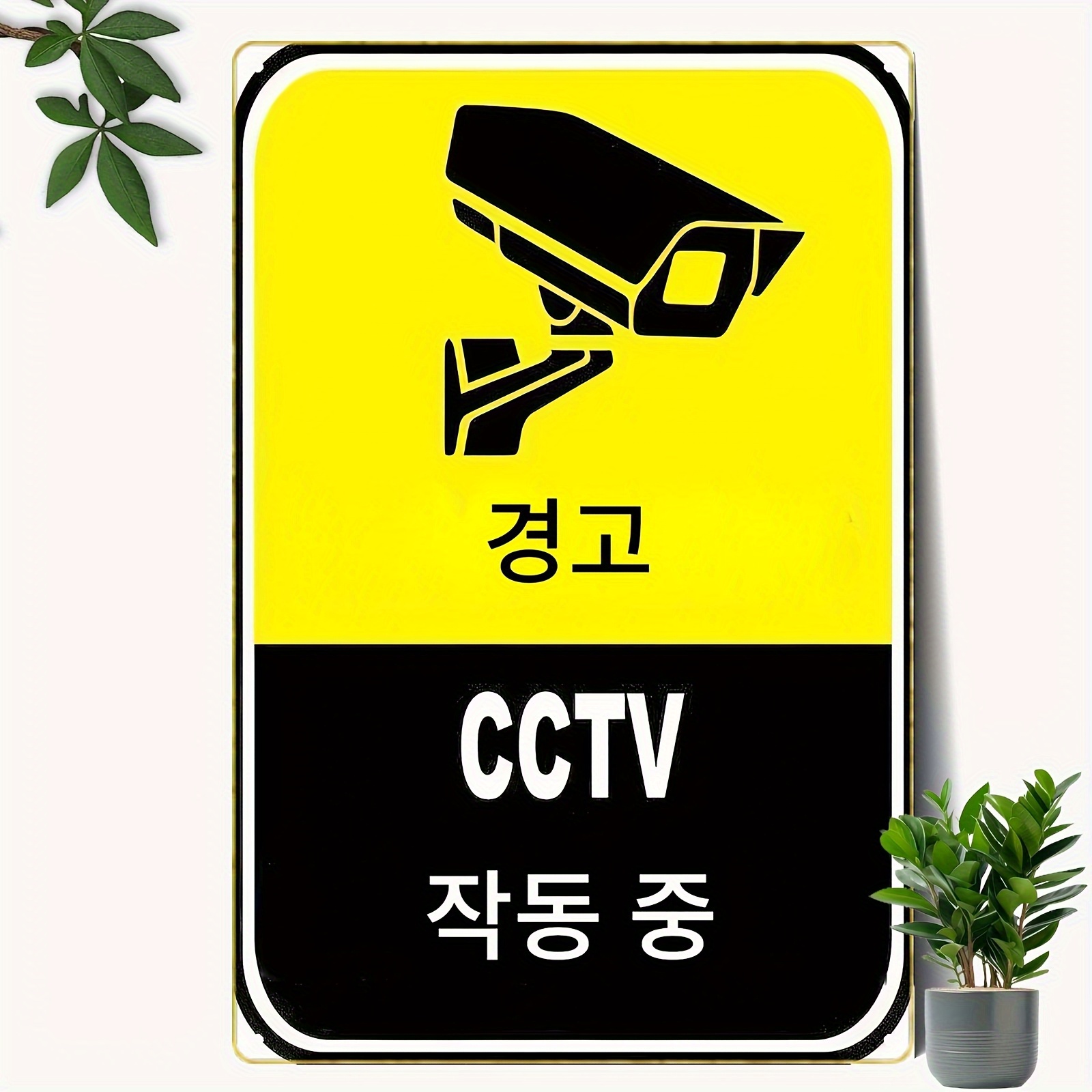 ป้ายเตือนการเฝ้าระวัง CCTV สีเ - Home Yard Security บทวิจารณ์และราคา