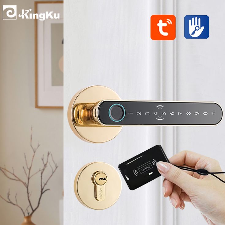 มือจับล็อคประตูลายนิ้วมืออัจฉร - Home Security For Apartments บทวิจารณ์และราคา