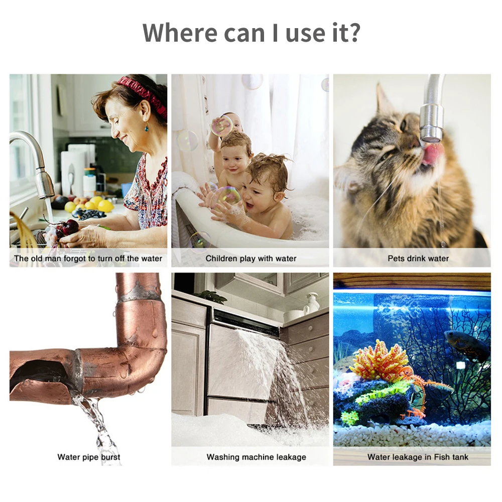 เซ็นเซอร์น้ำ Tuya WiFi Zigbee  - Home Security Technology บทวิจารณ์และราคา