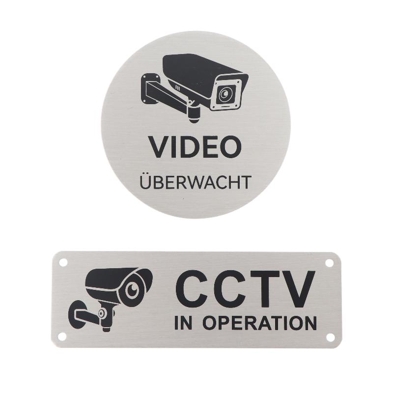 ป้ายเตือนกล้องวงจรปิดโลหะ ระบบ - Home Yard Security บทวิจารณ์และราคา