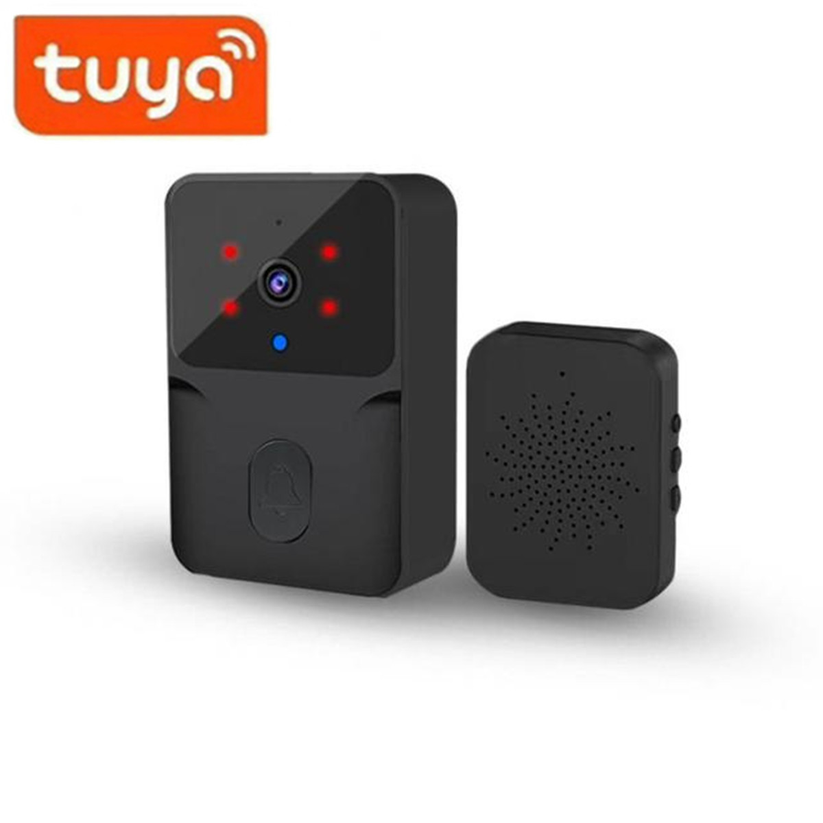 กริ่งประตูไร้สาย WiFi Tuya กล้ - Home Security Video บทวิจารณ์และราคา