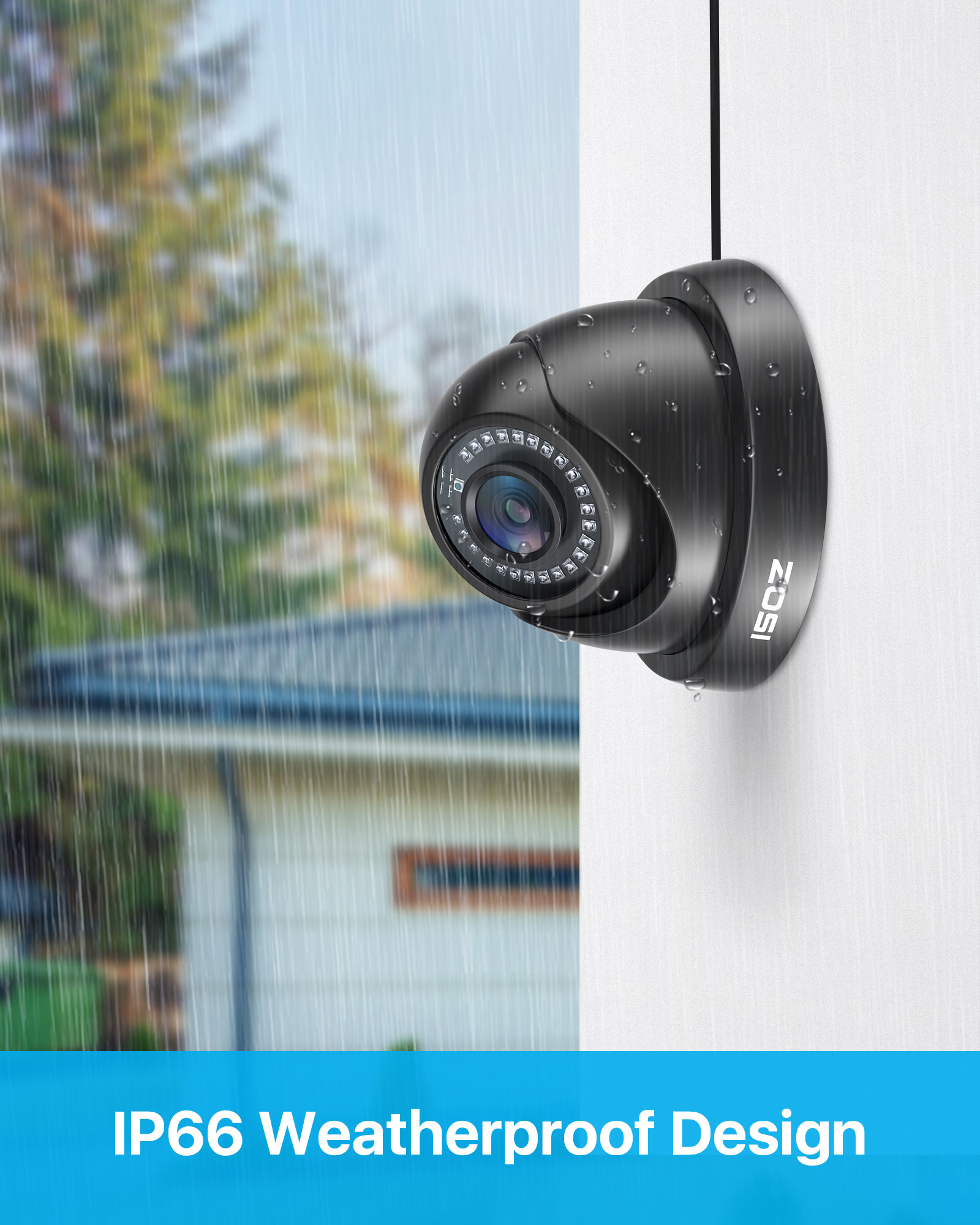 ชุดกล้องวงจรปิด ZOSI 2.0MP HD  - Home Security Systems With Cameras บทวิจารณ์และราคา