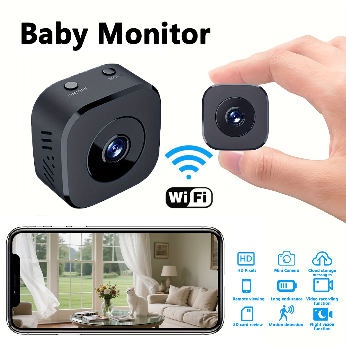 1080P HD Mini WiFi กล้องความปล - Home Security With Camera บทวิจารณ์และราคา
