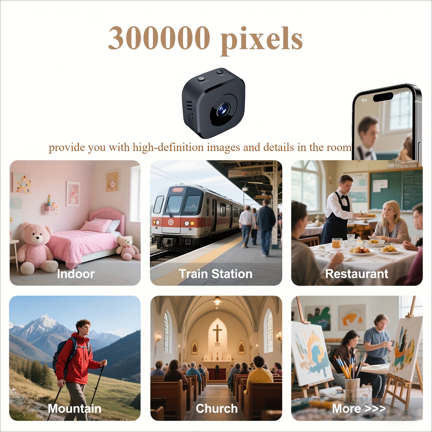 1080P HD Mini WiFi กล้องความปล - Home Security With Camera บทวิจารณ์และราคา