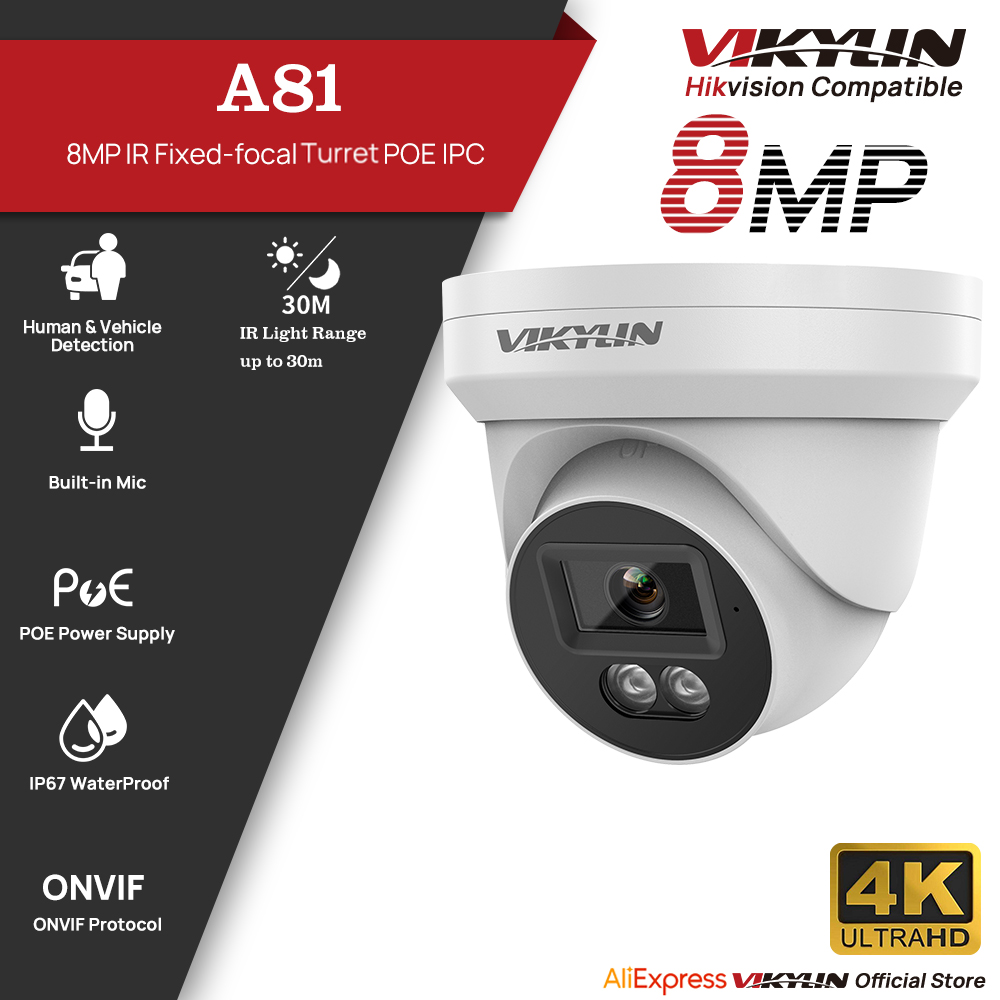กล้องวงจรปิด VIKYLIN 8MP HD IP - Home Security Service บทวิจารณ์และราคา