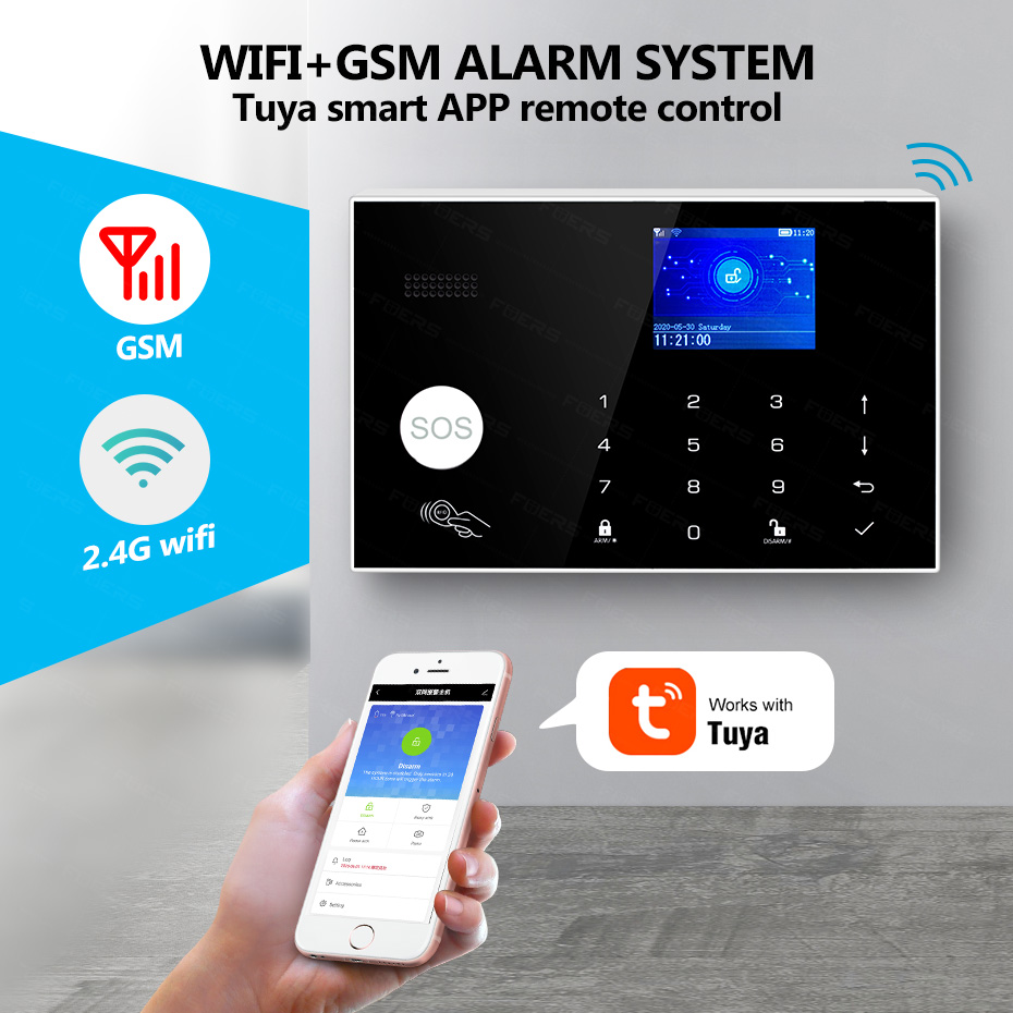 KERUI G30 ระบบเตือนภัยสําหรับ  - Keypad Alarm Panel บทวิจารณ์และราคา