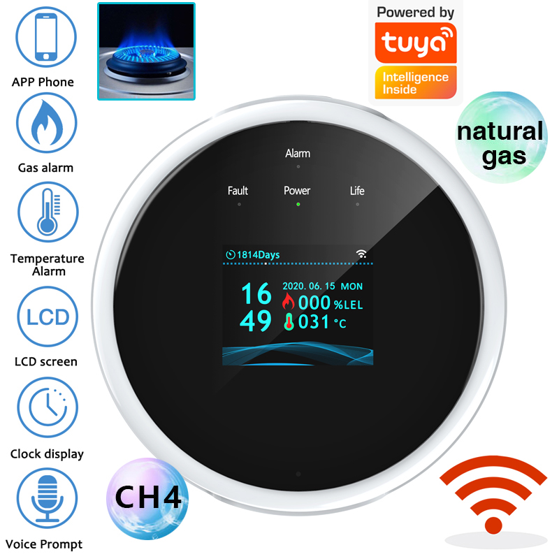 เซ็นเซอร์เตือนแก๊สรั่ว 2.4G Wi - Home Security Technology บทวิจารณ์และราคา