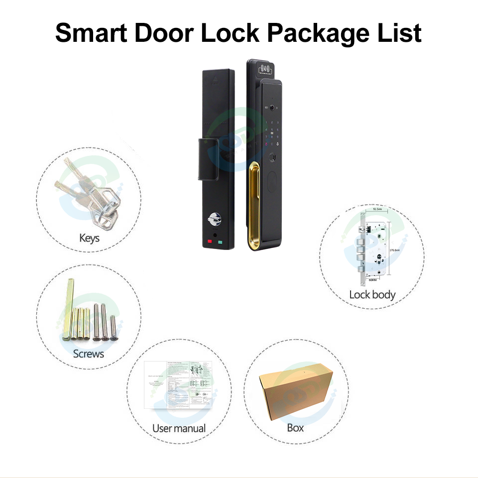 ระบบอินเตอร์คอมวิดีโอ WiFi พร้ - Door Lock Smart Keypad บทวิจารณ์และราคา