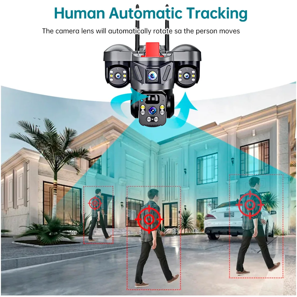 กล้องวงจรปิด KERUI Outdoor PTZ - Home Security Video บทวิจารณ์และราคา