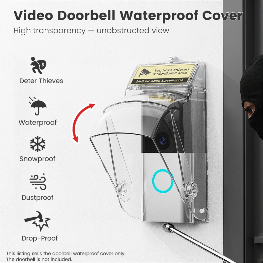 8.2*19*9.3 ซม. ฝาครอบกริ่งประต - Home Security Video บทวิจารณ์และราคา