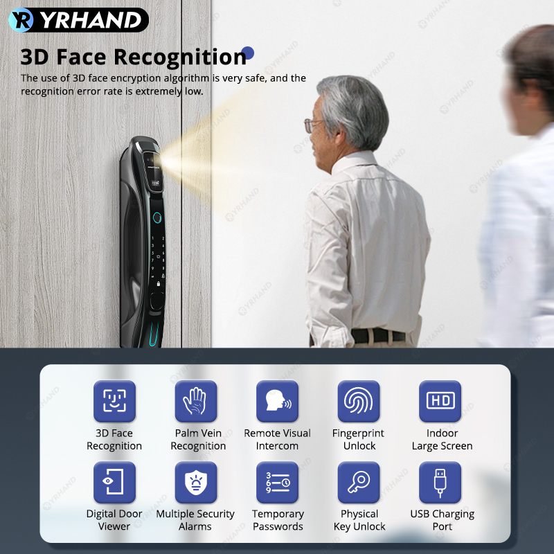 สมาร์ทล็อค ระบบจดจำใบหน้า 3 มิ - Door Lock Smart Keypad บทวิจารณ์และราคา
