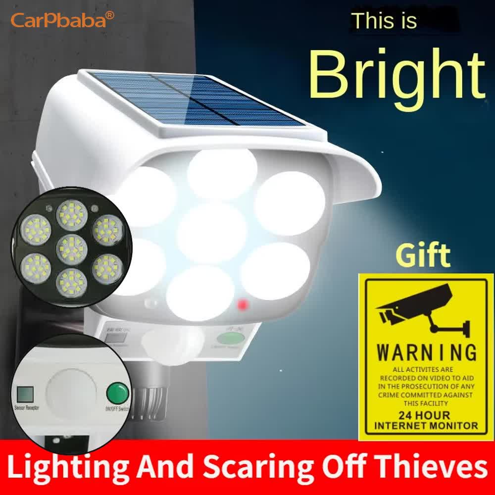 กลางแจ้งพลังงานแสงอาทิตย์ Ligh - Home Security Lights Outdoors บทวิจารณ์และราคา